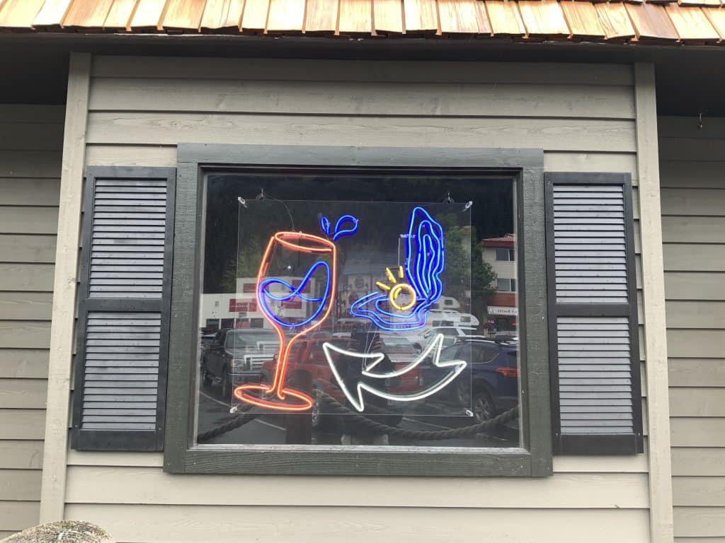 Ray's Bar & Grill Neon Cabinet Signage